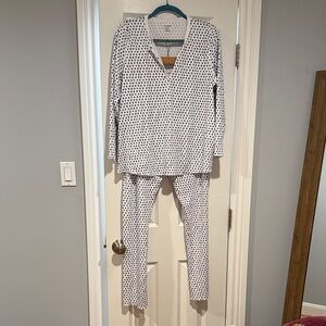 Roller Rabbit Hearts Pajamas (Blue)